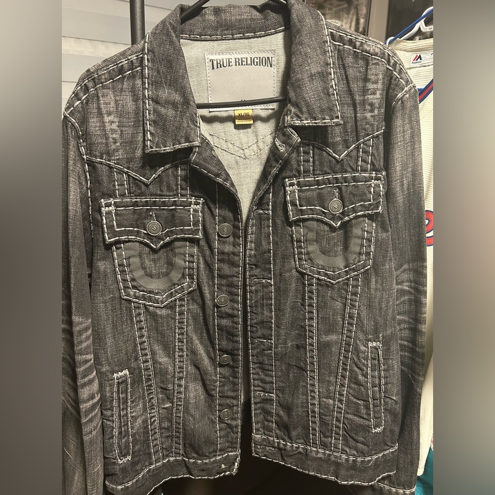 True Religion Jean Jacket in Black
